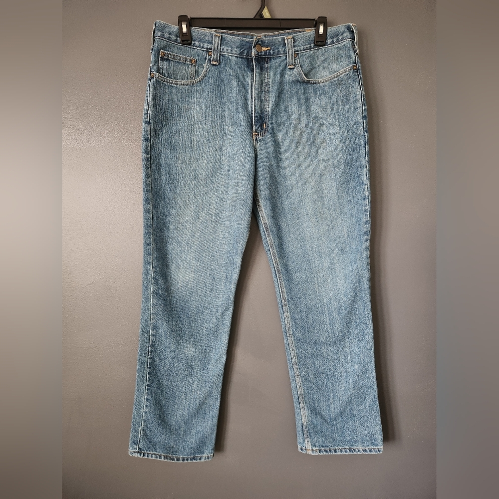 Carhartt Men's 36x32 Relaxed Fit Blue Jeans